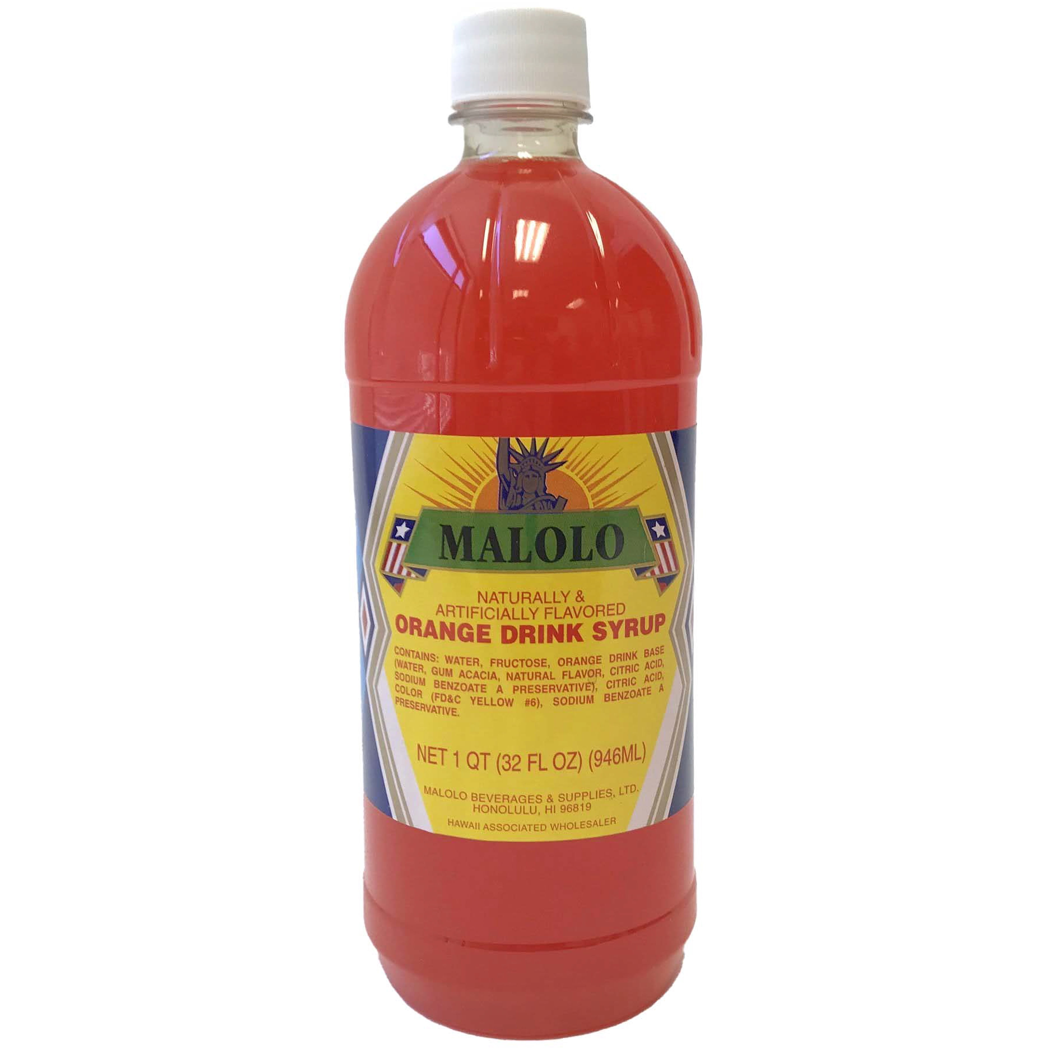 Malolo Orange Syrup, 32 fl oz