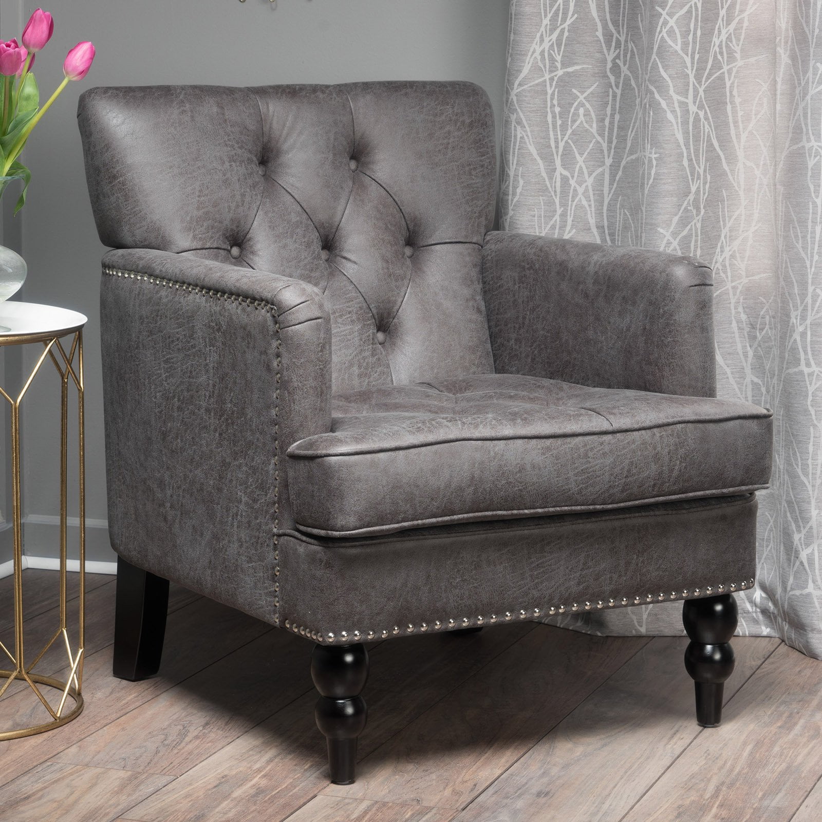 Malone Fabric Club Chair Walmart