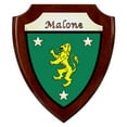 thumbnail image 1 of Malone Irish Coat of Arms Shield Plaque - Rosewood Finish, 1 of 1