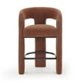 thumbnail image 1 of Malone Rust Red Performance Chenille Stool, 1 of 7