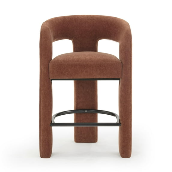 Malone Rust Red Performance Chenille Stool