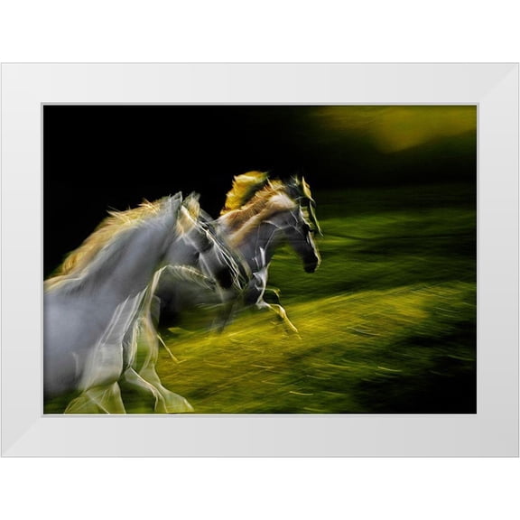 Malovrh, Milan 24x18 White Modern Wood Framed Museum Art Print Titled - White Goddnesses