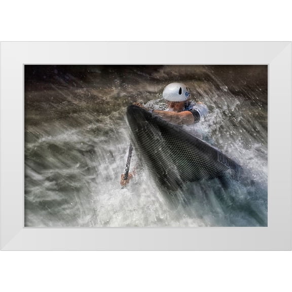 Malovrh, Milan 32x23 White Modern Wood Framed Museum Art Print Titled - In The Direction