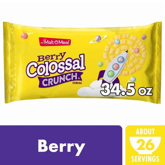 Malt-O-Meal Berry Colossal Crunch Family Size Bag Cereal
