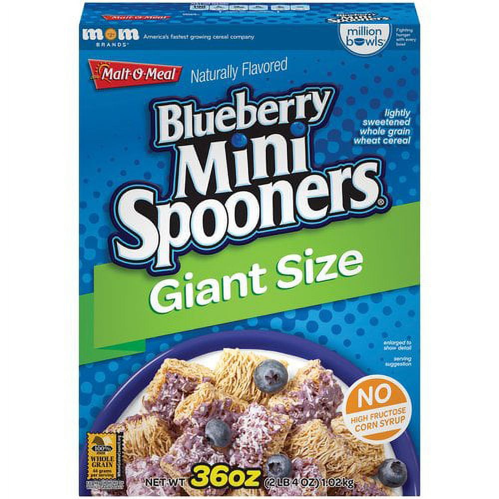 MaltOMeal Blueberry Mini Spooners Cereal, 36 oz