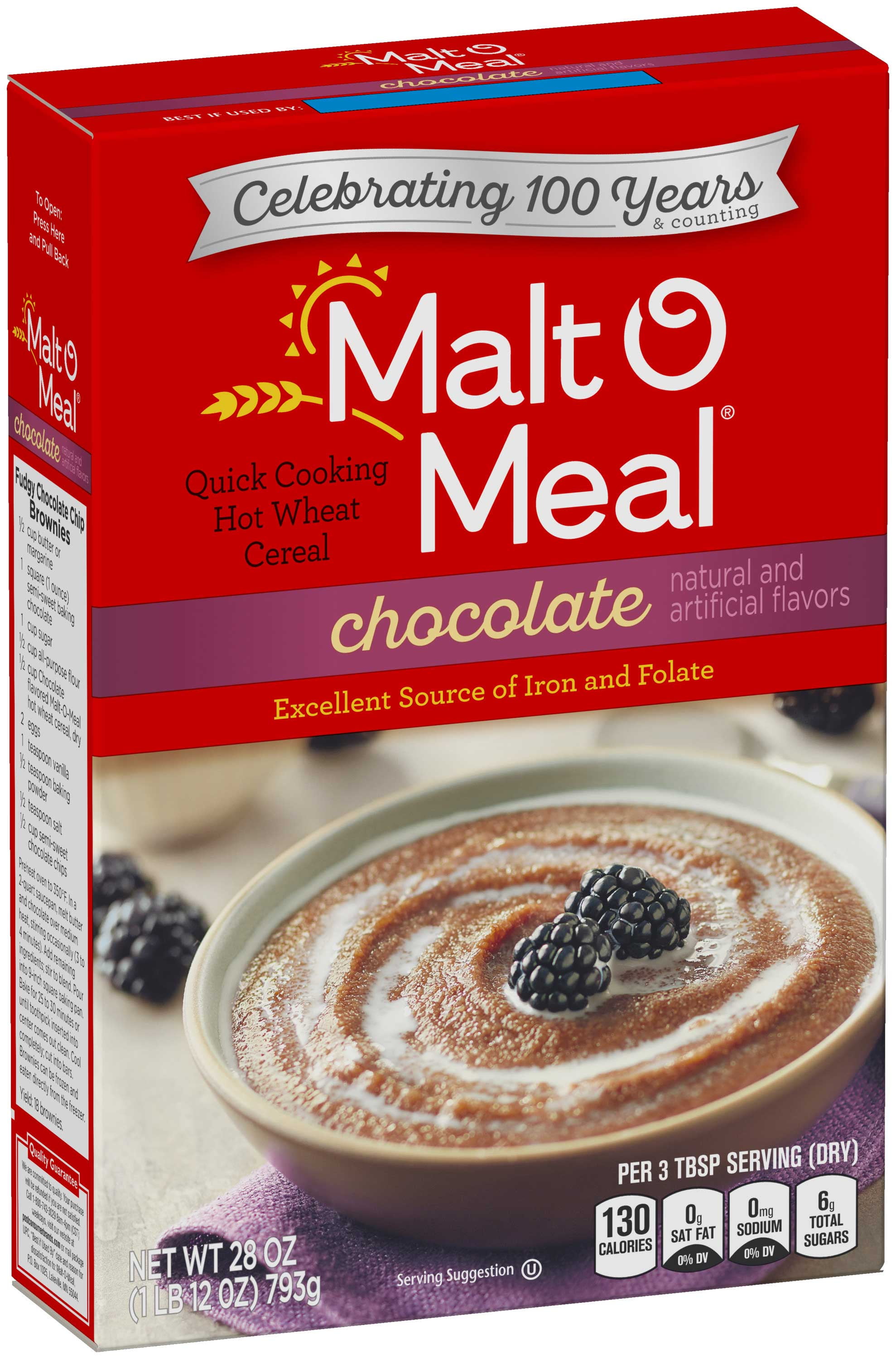 MaltOMeal Chocolate Hot Wheat Cereal, 28 Ounce