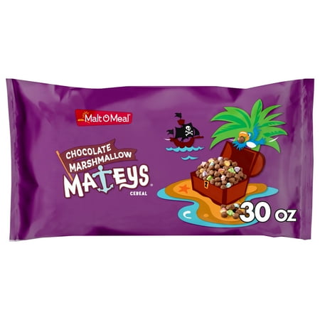 Malt-O-Meal Chocolate Marshmallow Mateys Breakfast Cereal, Crunchy 30 oz Bag