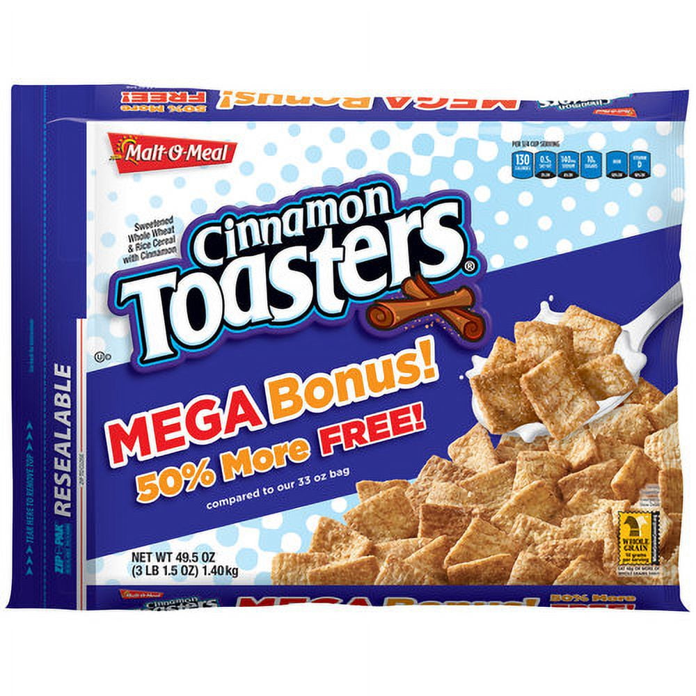 Malt-O-Meal Cinnamon Toasters Cereal, 49.5 oz