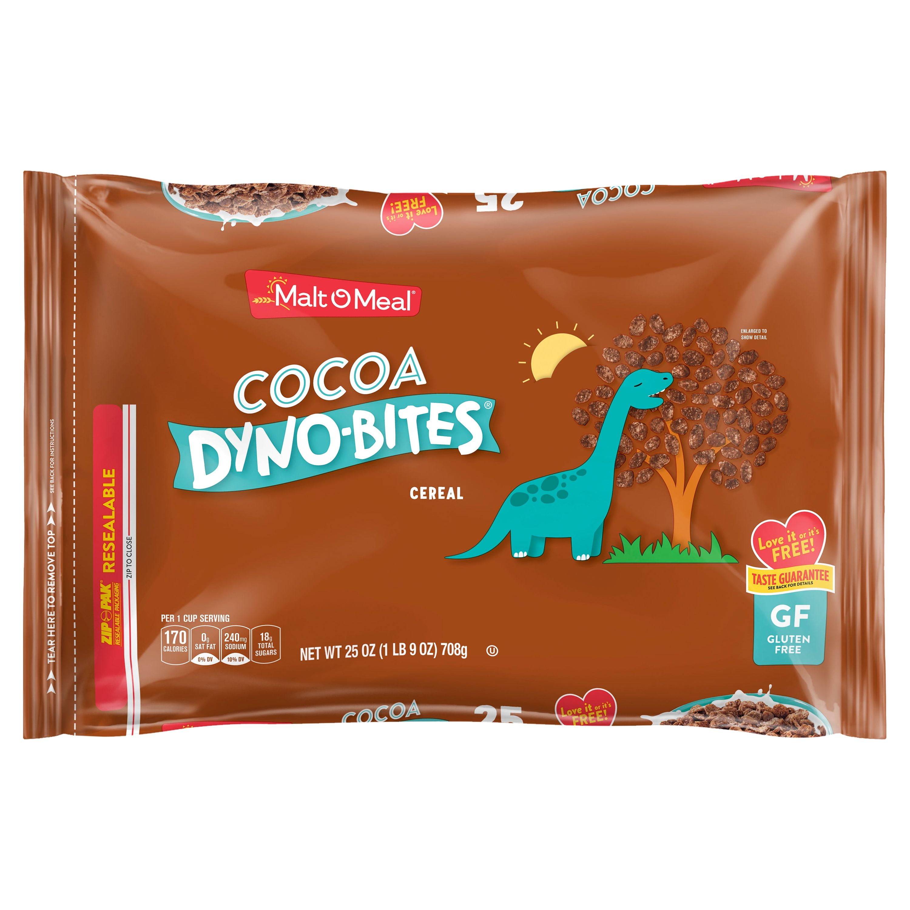 MaltOMeal Cocoa DynoBites Breakfast Cereal, Family Size, 25 oz Bag