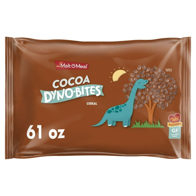 MaltOMeal Cocoa Dyno Bites Gluten Free Breakfast Cereal, 61 oz Resealable Cereal Bag