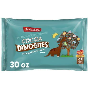 Malt-O-Meal Cocoa Dyno Bites with Marshmallows Breakfast Cereal, Crunchy 30 oz Resealable Cereal Bag