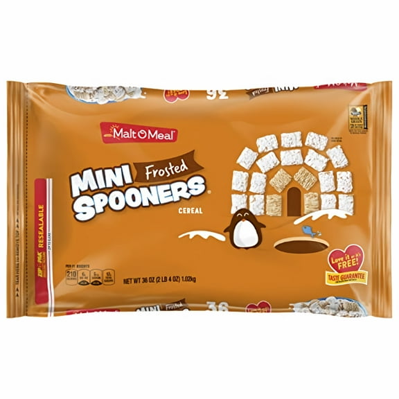 Malt-O-Meal Frosted Mini Spooners Cereal 36 oz (Pack of 4)