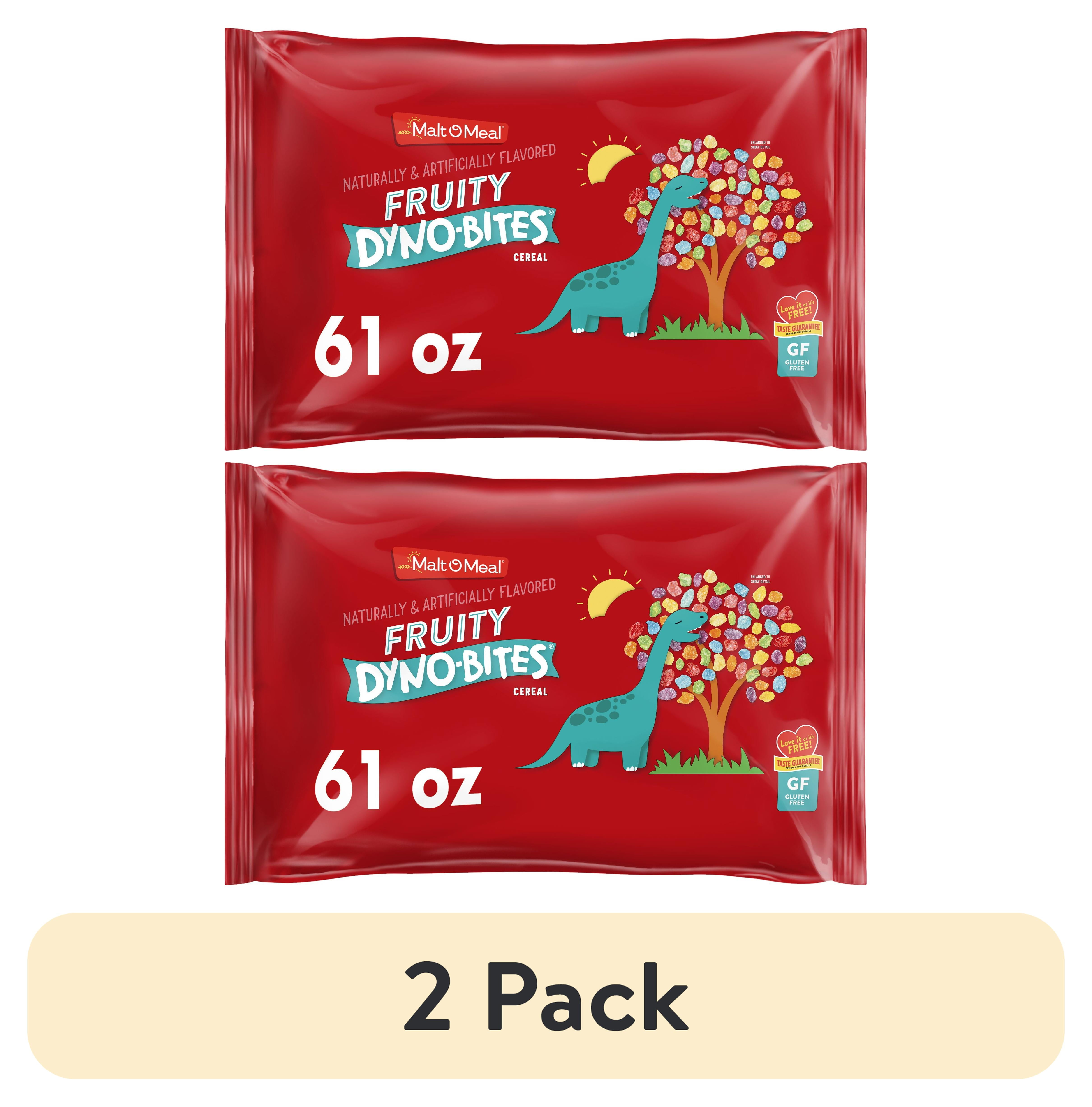 (2 pack) MaltOMeal Fruity Dyno Bites Cereal, Gluten Free Breakfast