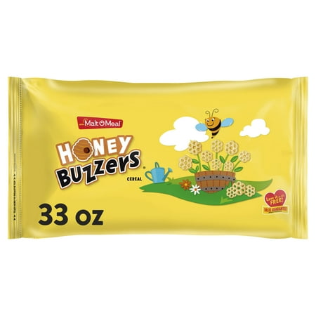product image of Malt-O-Meal Honey Buzzers® Kids Breakfast Cereal, Family Size Bulk Bagged Cereal, 33 oz - 1 Ct