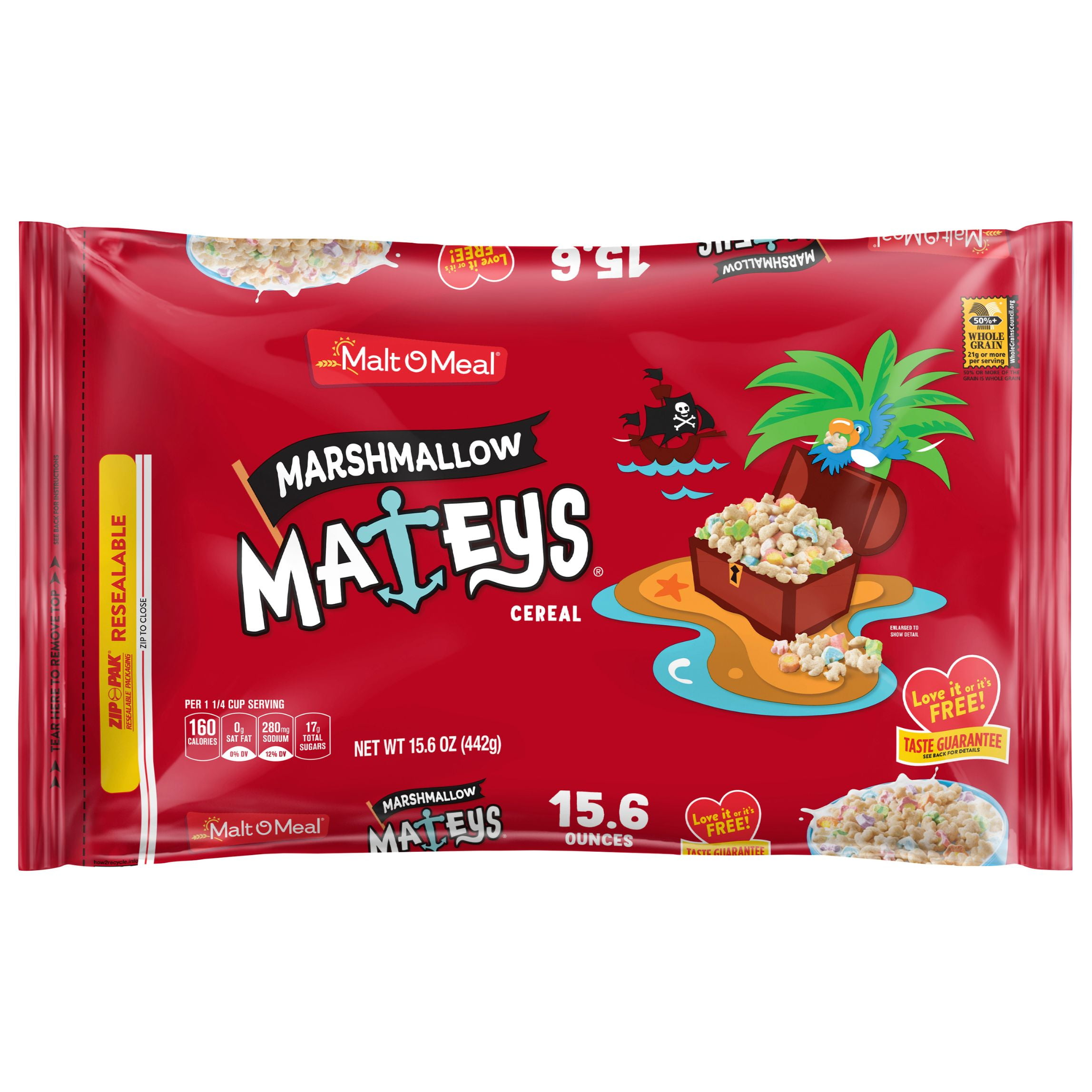MaltOMeal Marshmallow Mateys Breakfast Cereal, 15.6 oz Bag