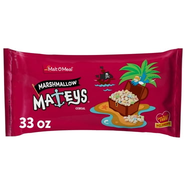 Malt-O-Meal Marshmallow Mateys Breakfast Cereal,Crunchy, 33 oz Resealable Cereal Bag