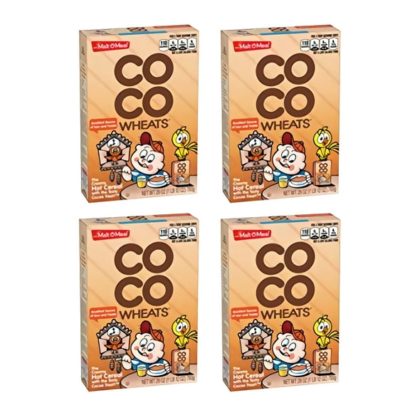 Malt-O-Meal Original Breakfast Cereal COCO Wheats Quick Cooking Kosher 28 Ounce Box Pack of 4