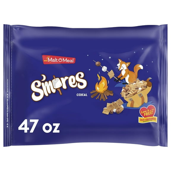 Malt-O-Meal S,Mores Breakfast Cereal, Smores Cereal, 47 Oz Bag