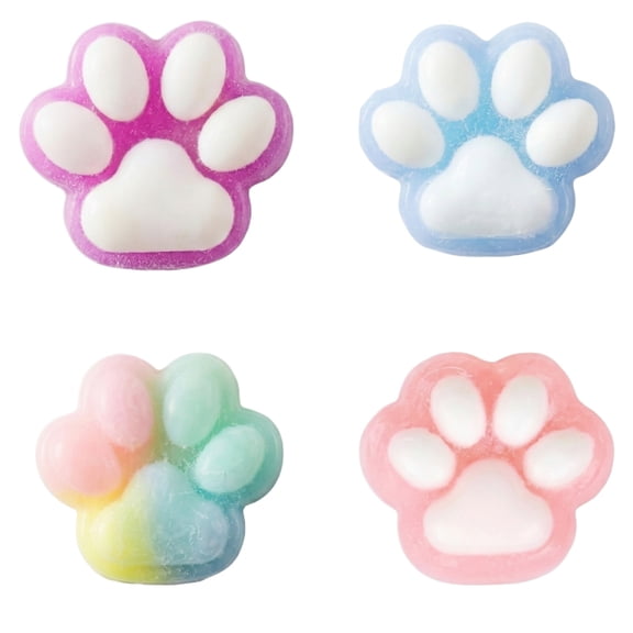 Malt Syrup Texture Cat Paw Squishy Fidget Toys for Adults Ultra Soft Simulated Animal Tactile Gadget Slow Rebound Handheld Office Desktop Sensory Accessory 1 Pack