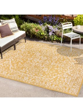 Outdoor Rugs in Patio & Outdoor Decor | Yellow - Walmart.com