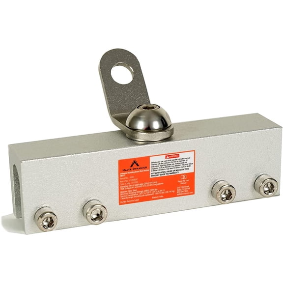 Malta Dynamics Fall Protection Roof Anchor – Stainless Steel Roof Clamp with 360° Swivel, Easy to Install Fall Arrest System and Roofing Safety, OSHA and ANSI Compliant (1 unit)