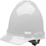 Malta Dynamics Hard Hat - Cap-Style Construction and Safety Hard Hats for Men and Women, 4 Pt. Hard Hat Suspension System, OSHA & ANSI Compliant, Made in The USA (1 Pack, White)