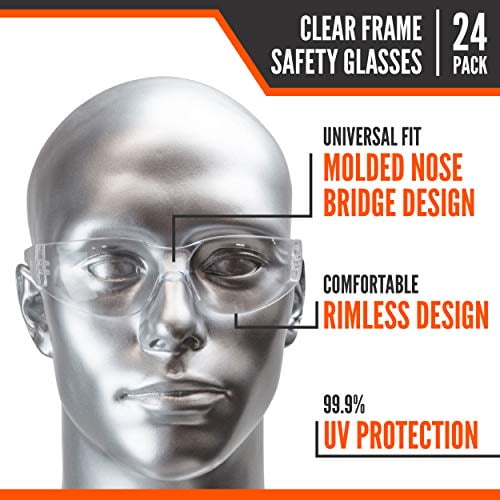 Malta Dynamics Safety Glasses OSHA/ANSI Approved Protective Eyewear for