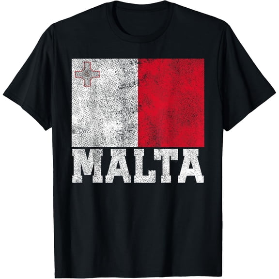 Malta Flag National Pride Family Roots Men Women Kids Gift T-ShirtPure cotton short-sleeved shirts for both men and women