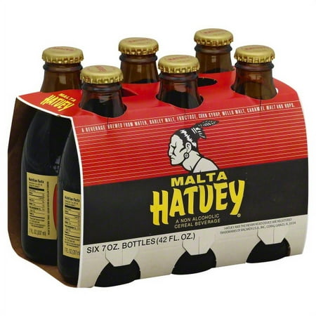Malta Hatuey Malt Beverage, 6 - 7 oz Bottles