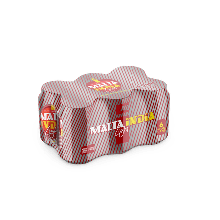 Malta India Light Malt Beverage 6 Pack 8 fl oz Aluminum Can