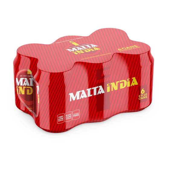Malta India Malt Beverage 6 Pack 8 fl oz Aluminum Can, Allergens Not Contained