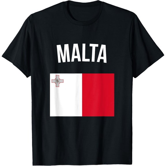 Malta T-Shirt Maltese Flag Shirt Vacation Travel Souvenir