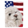 thumbnail image 1 of Carolines Treasures CK6612GF Maltese American Garden Size Outdoor-Flags, Multicolor, 1 of 3