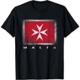 thumbnail image 1 of Maltese Cross Flag T-shirt Malta, 1 of 4