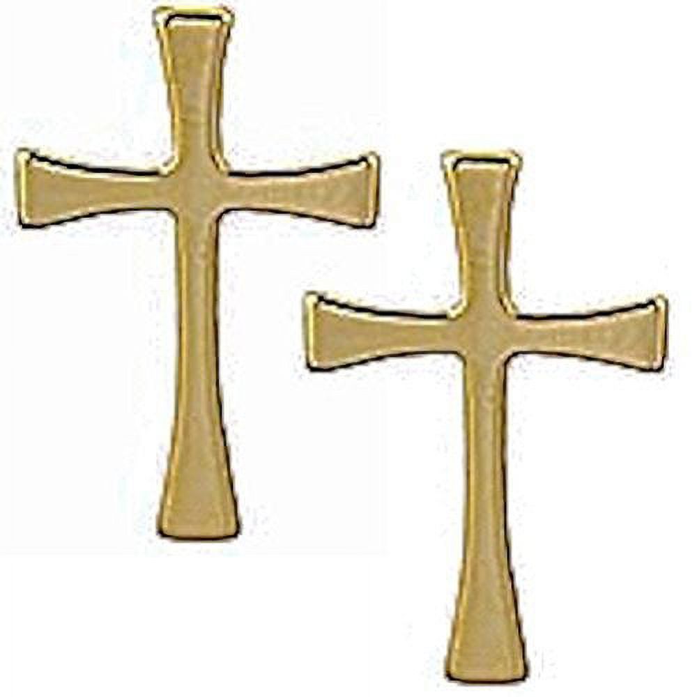 Maltese Cross Lapel Pins, Gold Plated 3 Christian