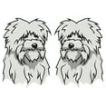 thumbnail image 1 of Maltese Decal | Indoor/Outdoor | Dog Lover Super Cute Sticker for SUV Windows, Dorm Rooms, Bedroom, Offices | SignMission personalized gift | 2 Pack of 6", 1 of 1