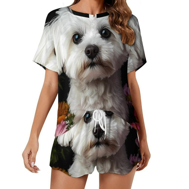 2 Piece Maltese Long PJ Set 2 Piece Maltese Long PJ Set