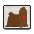 thumbnail image 1 of Maltese Dog with Heart Applique Multi-Color Embroidered Iron-On Patch - 3 Inch Medium, 1 of 5