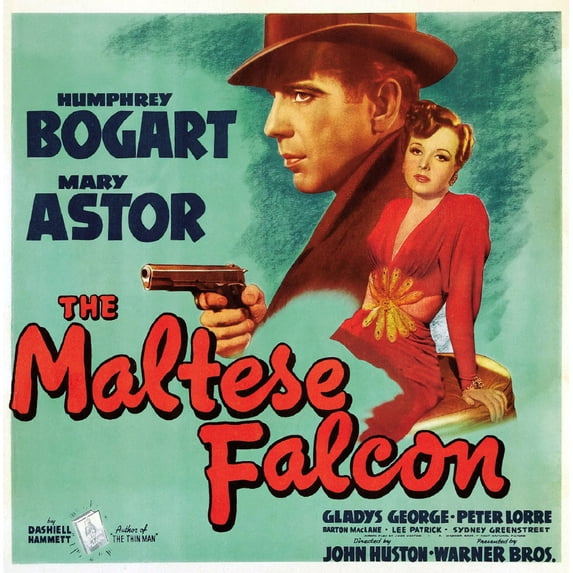 Maltese Falcon Movie Art Metal Print 12x16 Large Print on Metal 12x16 Square Adults AB Posters