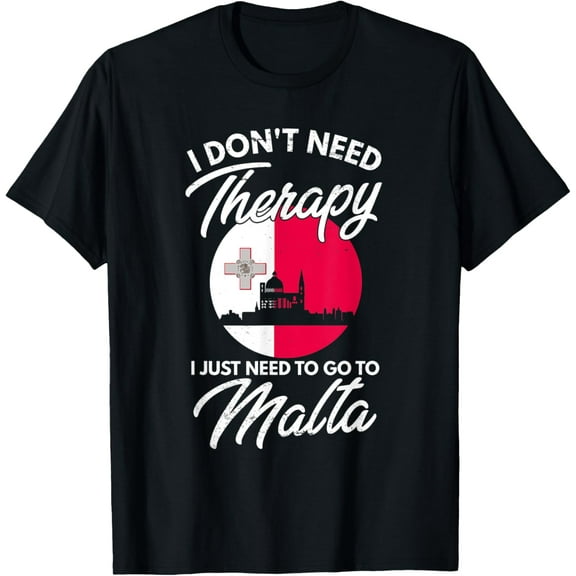 Maltese Flag I Malta Flag I Vacation Gift I Malta T-ShirtMen's and women's gift, black and white T-shirt, size: Extra large S-4XL