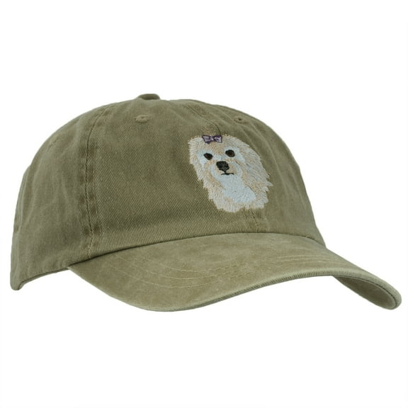 Maltese Head Adjustable Baseball Cap