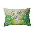 thumbnail image 1 of Maltese Hello Spring Time Flower Floral Nature Quilt Pillowcase Maltese Dog Lover Gifts Idea Throw Pillow Cover Bed Home Decor - 02031, 1 of 5