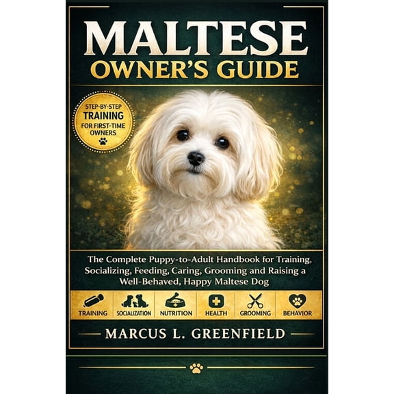 Maltese Owner's Guide: The Complete Puppy-to-Adult Handbook for Training, Socializing, Feeding, Caring, Grooming and Rai, (Paperback)