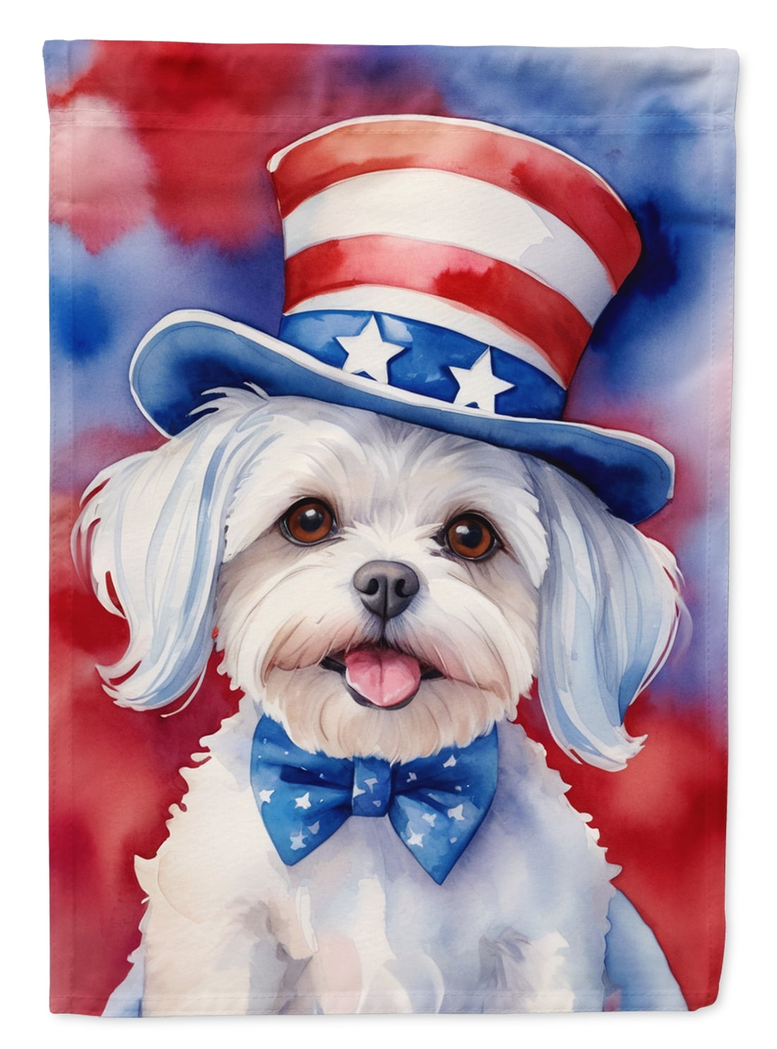 Maltese Patriotic Garden Flag 11.25 in x 15.5 in