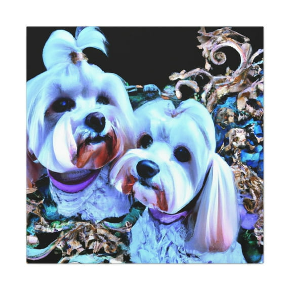 Maltese Rococo Splendor - Canvas