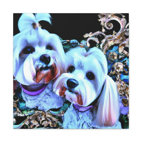 Maltese Rococo Splendor - Canvas