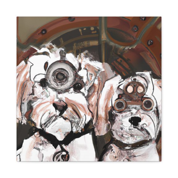 Maltese Steampunk Splendor - Canvas