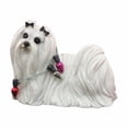 thumbnail image 1 of Maltese Wearing Holiday Lights Christmas Ornament Sculpture, 1 of 1