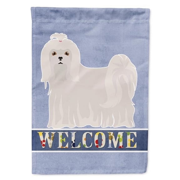 Maltese Welcome Garden Size Flag