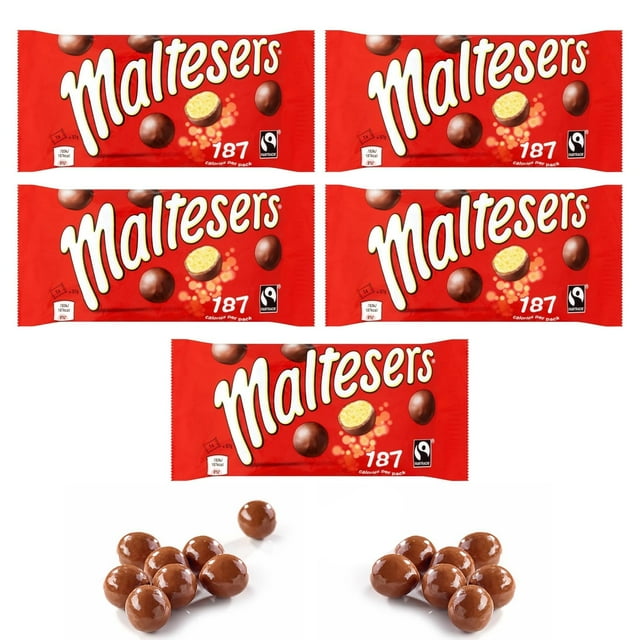 Maltesers Chocolate 37 gram bags Spheres Covered In A Creamy Layer Of Milk The